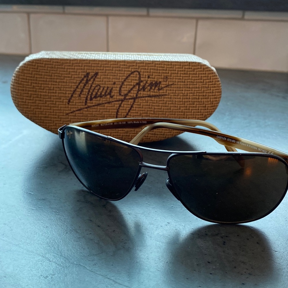 Maui Jim Polarized Aviator Sunglasses